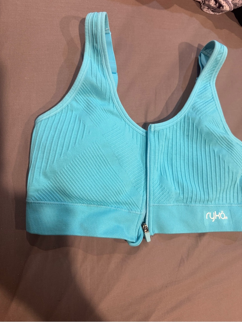 Zip front bra